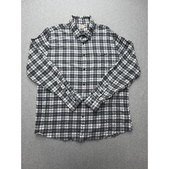 Faherty Other - Faherty Shirt Mens 2XL Gray Plaid Long Sleeve Button Up Stretch Flannel Casual‎
